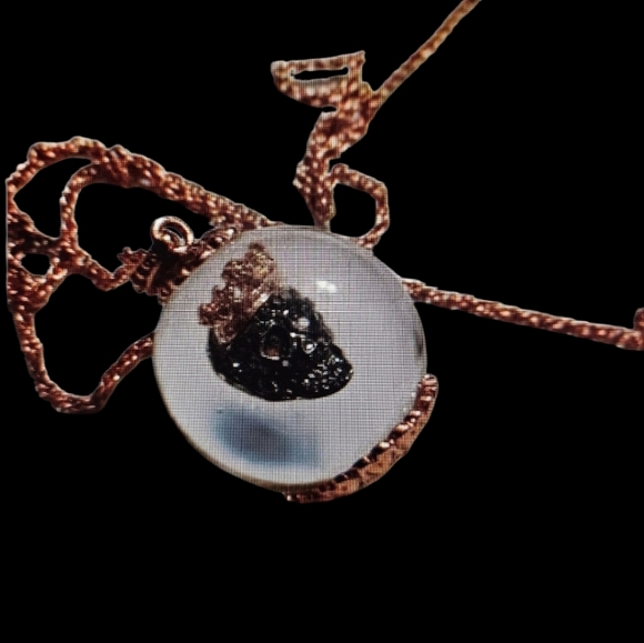 Betsey Johnson Jewelry - 💀🔮Betsey Marcasite Colored Stone Skull inside Crystal Ball Globe - NWOT🔮💀